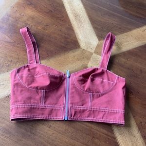 Tularosa Crop Top with Zipper